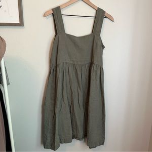 linenfox pinafore dress